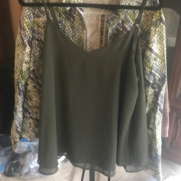 torrid Tops - Torrid Green Tank, Size 00 (M/L)